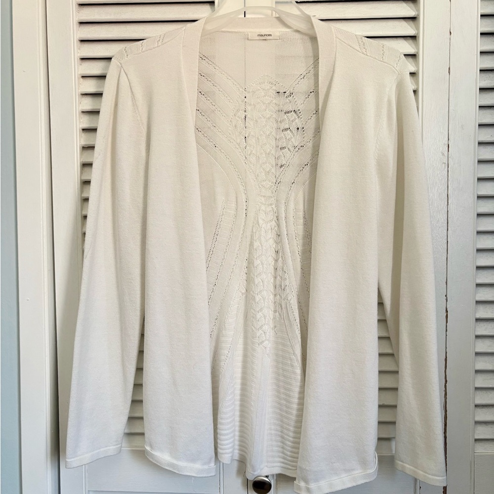 Crocheted back detail Women's Sweater